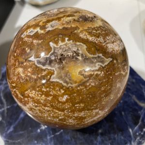 Ocean Jasper Sphere W Druzy
